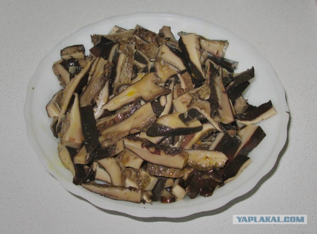 Картофельная запеканка с солёными грибами