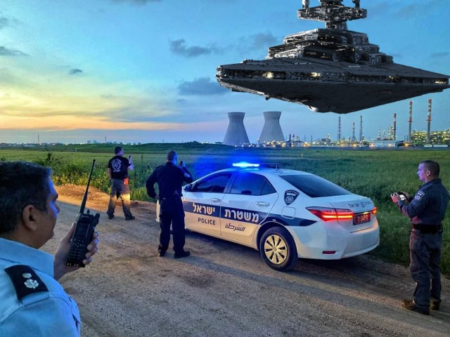 Израильский телеканал во время трансляции событий в Украине показал крушение истребителя из «Звёздных войн»