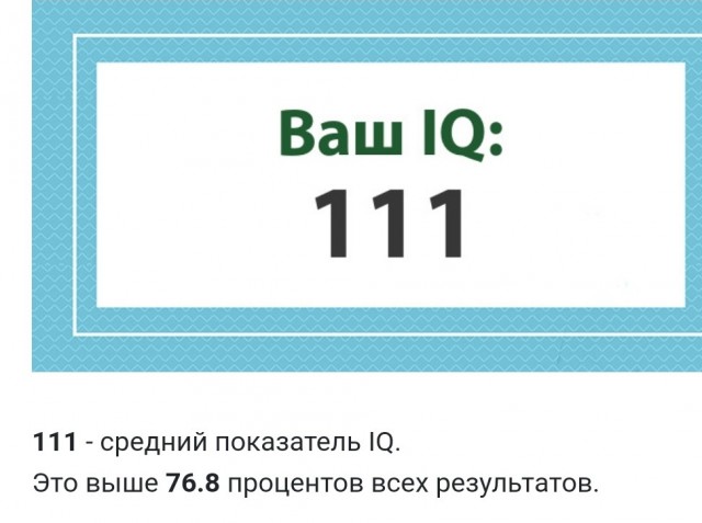 А какой у Вас IQ?