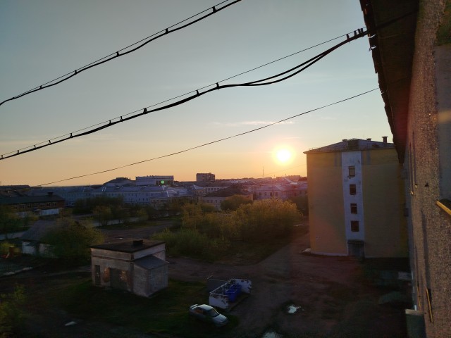 Полярный день в Норильске