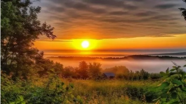 Утро начинается с рассвета...