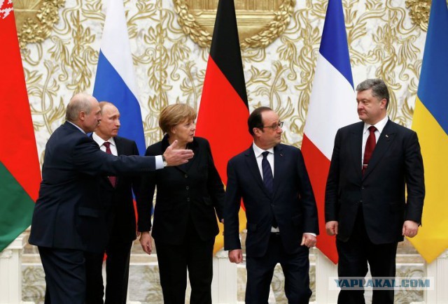 Совещание в кабинете президента Украины 14.02.2015