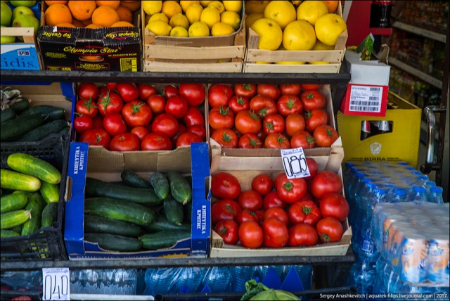Невероятные цены на продукты в Косово
