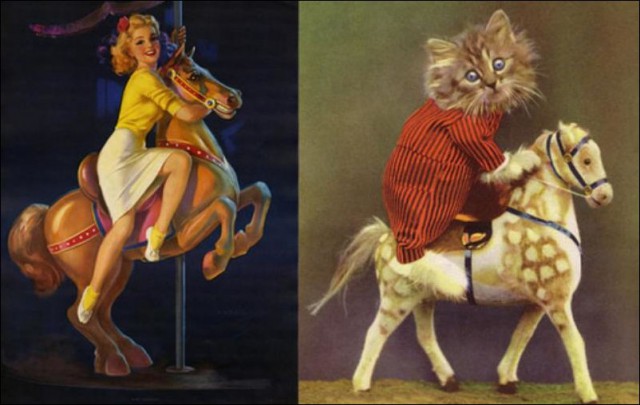 Кошки пин-ап