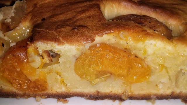 Быстрый пирог с персиками:)