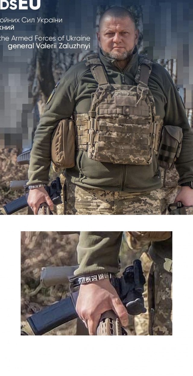 Командующий вооруженными силами Украины Залужный оказался ценителем свастики