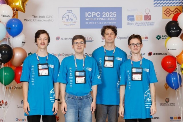 Сборная Санкт-Петербургского государственного университета стала абсолютным чемпионом 49-й Международной олимпиады по программированию ICPC