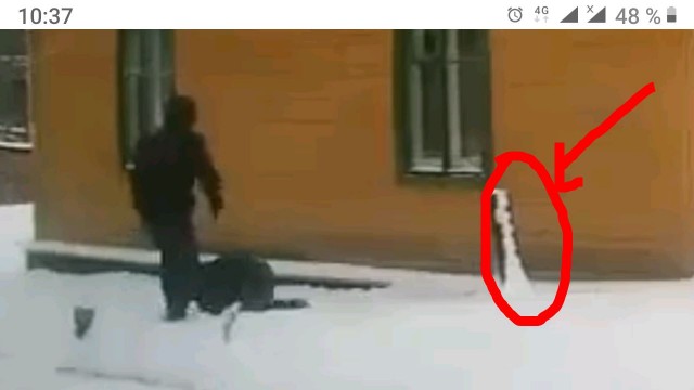 Ехал мимо и внезапно "нежданчик" снял