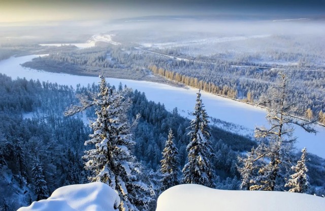 Зимняя суровая Якутия