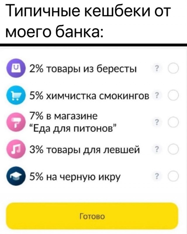 Кэшбэк от банка