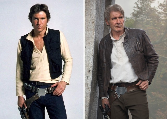 Герои Star Wars тогда и сейчас.