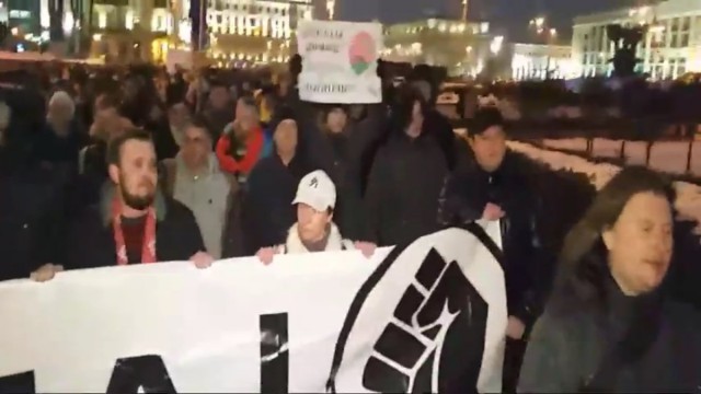 Митинг в Беларусии