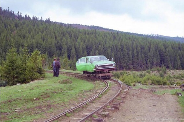Необычный паром, сделанный народными умельцами