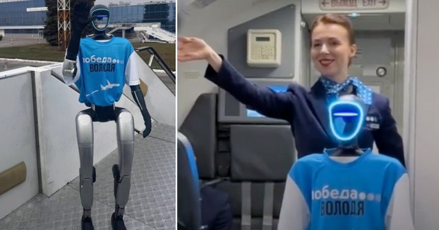 Робот стал бортпроводником на рейсе «Победы» Ульяновск — Москва