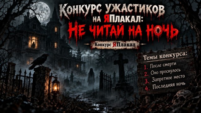 Конкурс ужастиков на ЯПлакал: Не читай на ночь