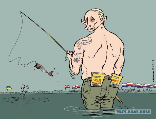 Украинский кризис: иностранная карикатура