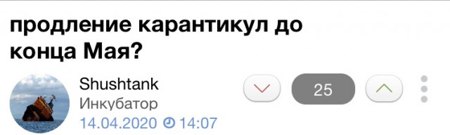 Продление карантикул до конца Мая?