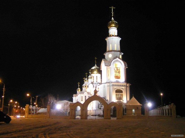 Россия ночью