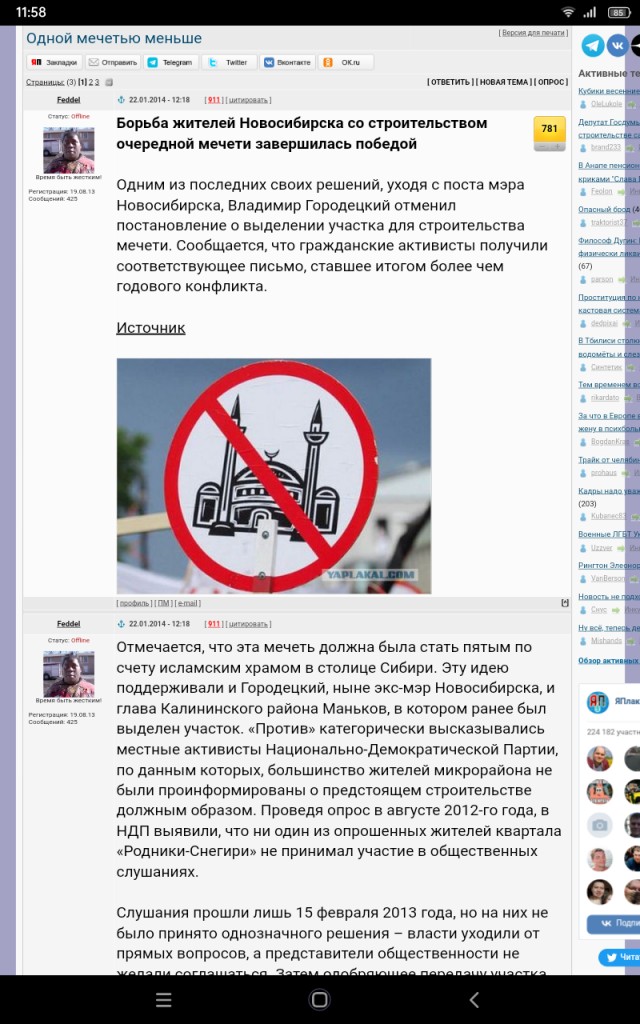 Депутат Госдумы Михаил Делягин о строительстве самой крупной мечети в Москве