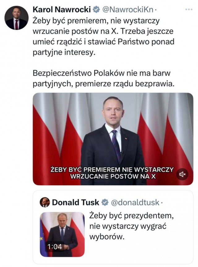 Президент и премьер Польши публично обменялись оскорблениями