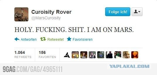 Твиттер марсохода