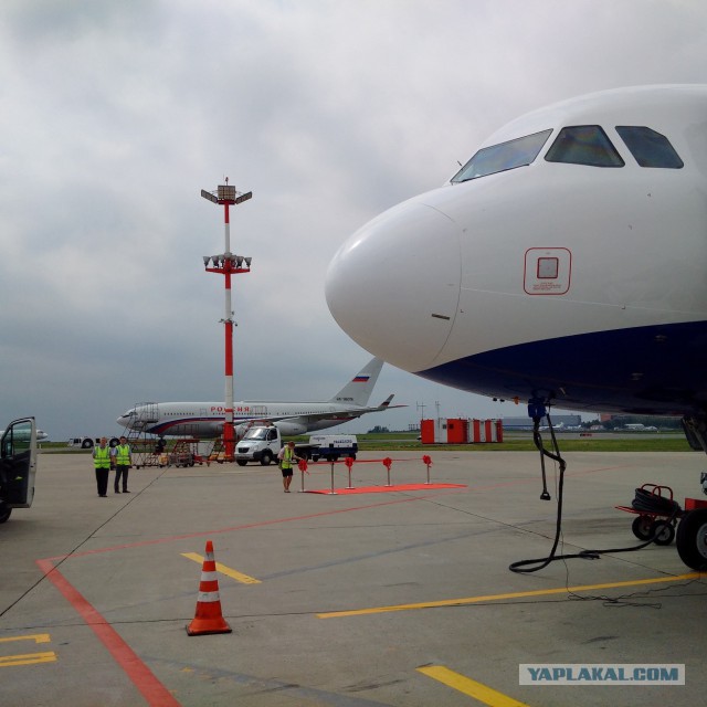 Прилет новенького Airbus 321 во Внуково