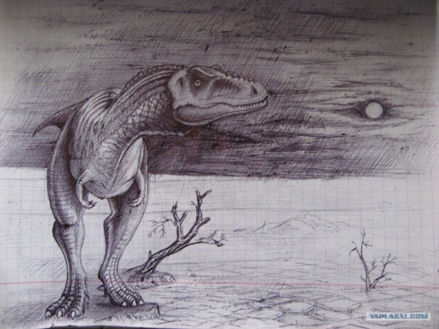 Динозавры в карандаше(13 фот)