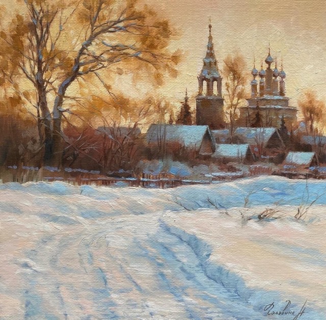 Снится мне деревня, Родина моя. Живопись Натальи Головиной