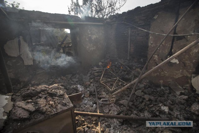 Горящий Донбасс в фотографиях