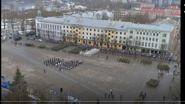 Троллинг на военном параде в Нарве