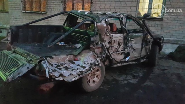 "Танк ДНР переехал Джип "Азова"
