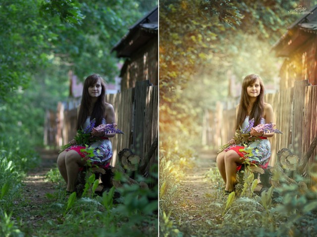 До и после фотошопа
