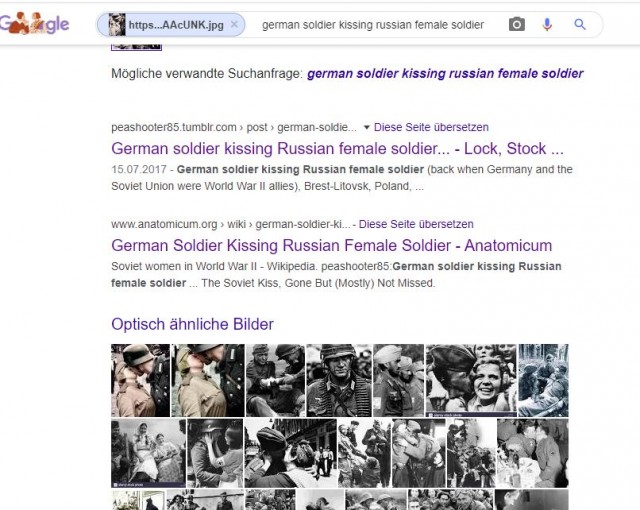 На Западе верят, что на этом фото целуются немецкий солдат и красноармейка на параде в 1939-м. А что на самом деле?