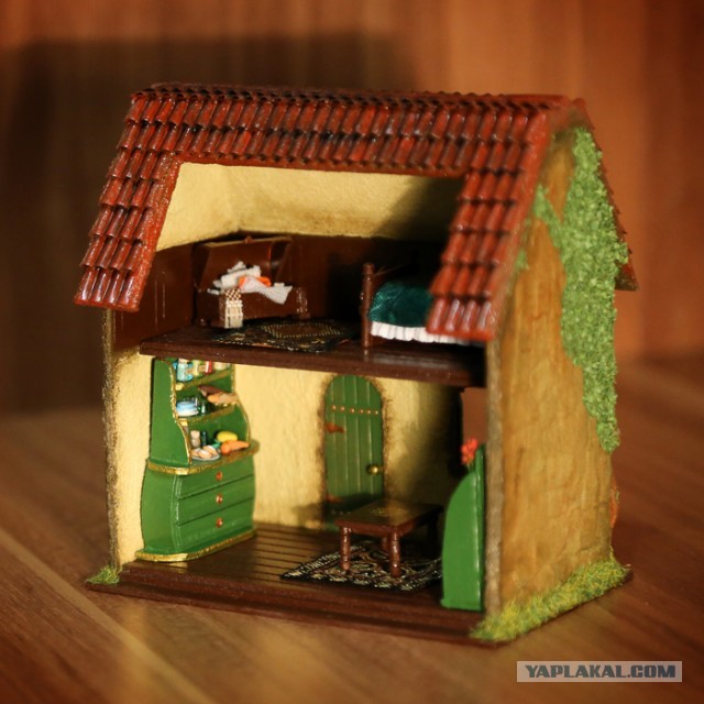 Моя миниатюра "домик хоббита-ночник". Еще одно творческое хобби