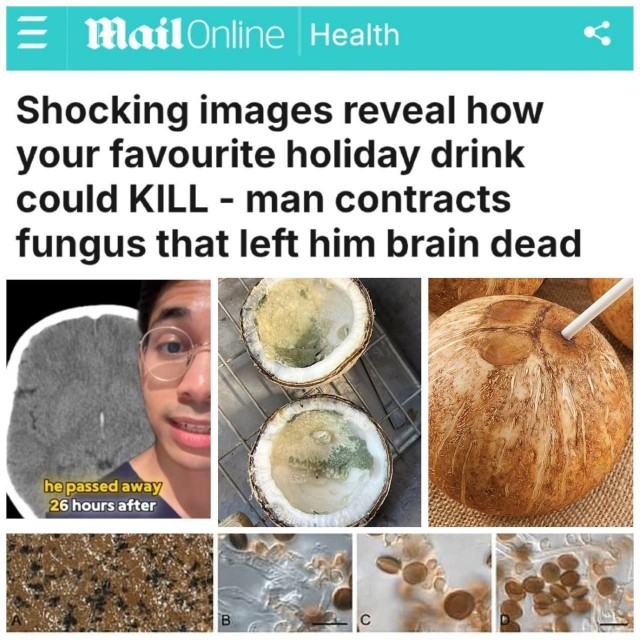 В Дании мужчина выпил кокосовую воду и умер через сутки