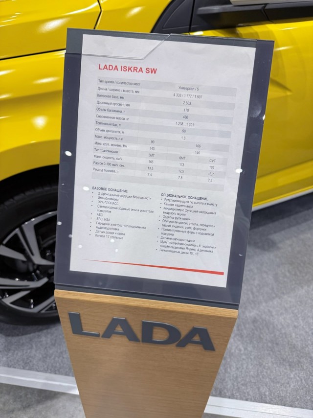 Представлена Lada Iskra SW для такси