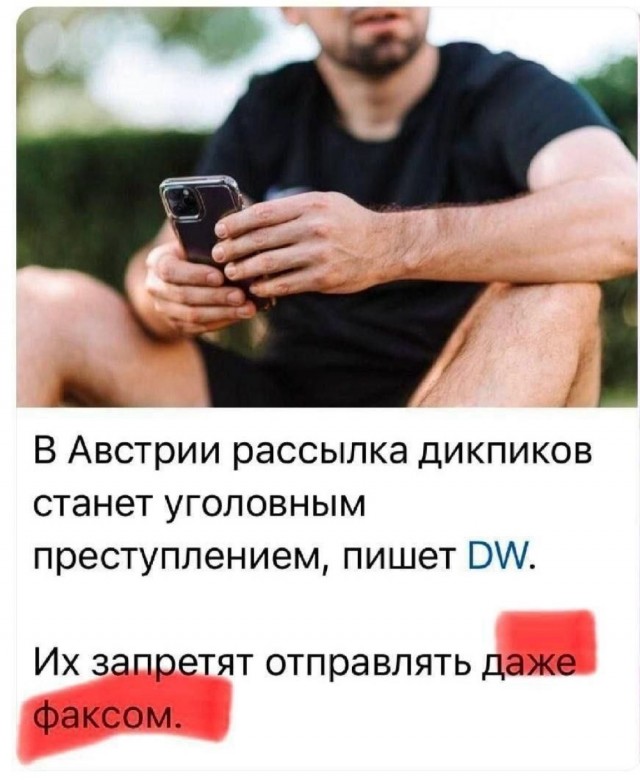 В Австрии вводится уголовная ответственность за рассылку дик пиков
