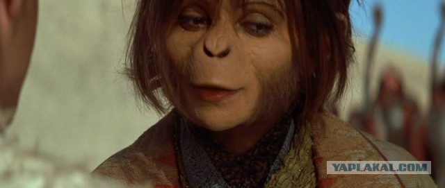 Самка орангутанга сама себе "пошила платье"