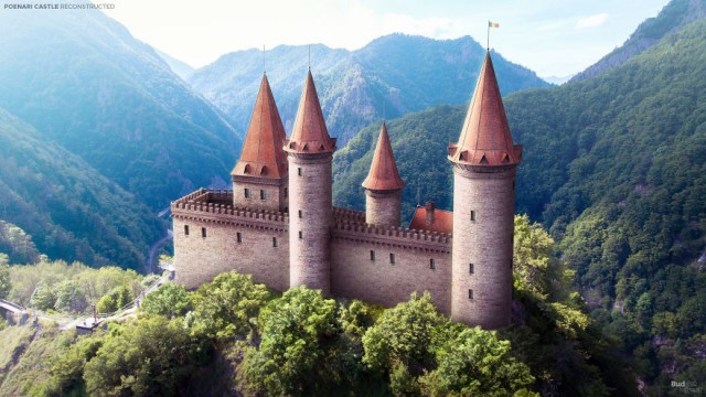 Как могли выглядеть замки Европы в прошлом. Реконструкция