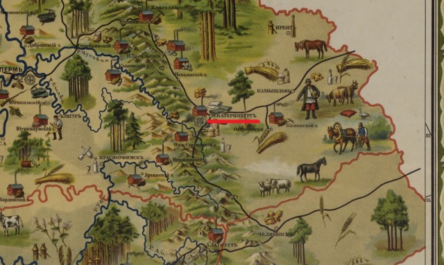Красивая карта Российской империи 1903 г.