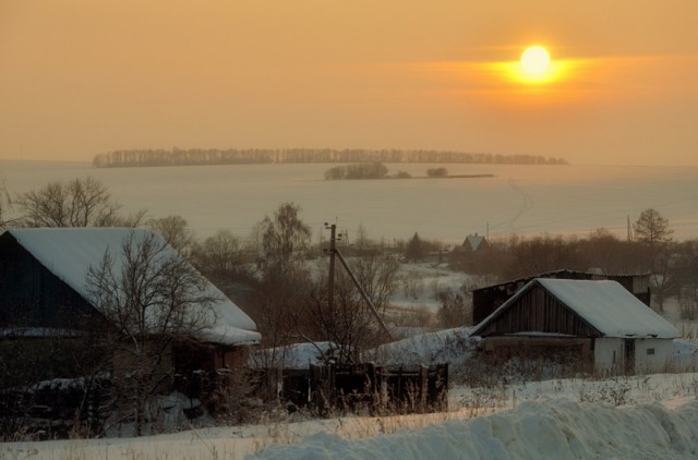 Морозное утро в глубинке!