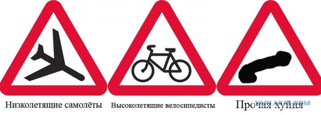 Свадебный кортеж и велосепедист
