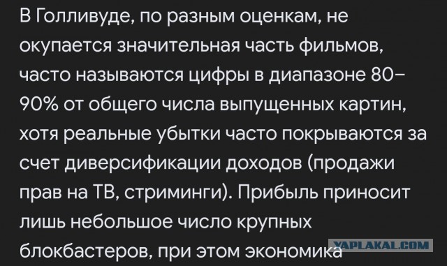 88% картин с господдержкой не окупились в прокате в прошлом году