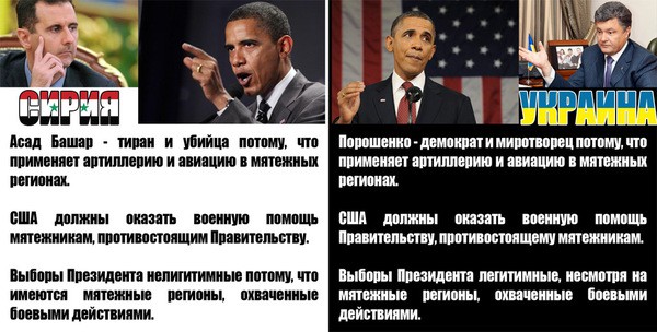 Двойные стандарты в исполнении президента США