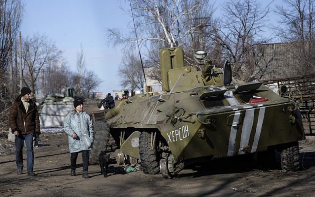 Бои в районе Дебальцево, февраль 2015 г.