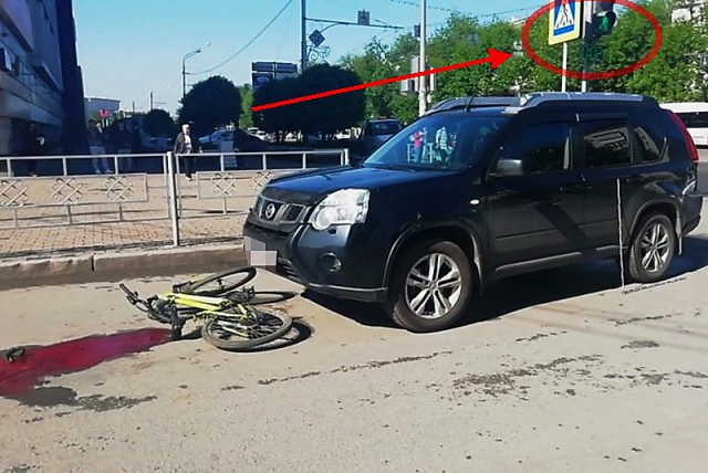 В Уфе автоледи задавила ребенка