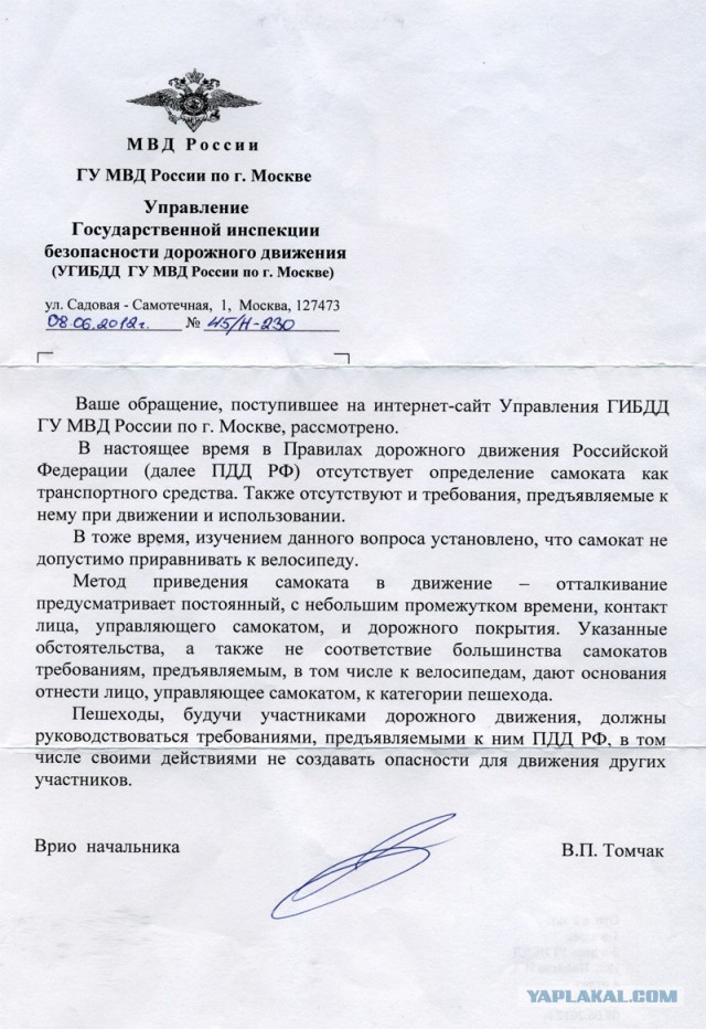 Самокатчик vs. водитель автобуса