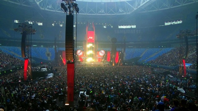 Rammstein подготовка стадиона к концерту