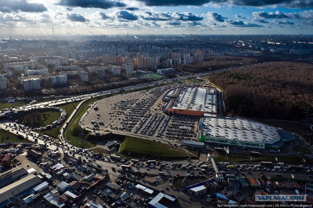 Над МКАД на вертолете