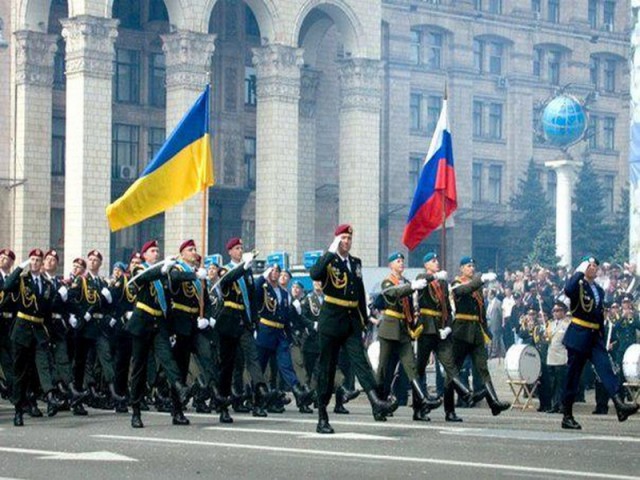 Празднование Дня Победы в Киеве…5 лет назад.